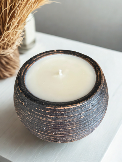 Pottery Bowl Candles